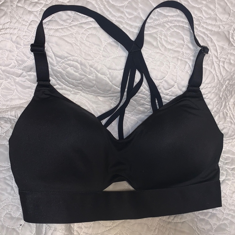 VS Black Sports Bra, Size 34C.